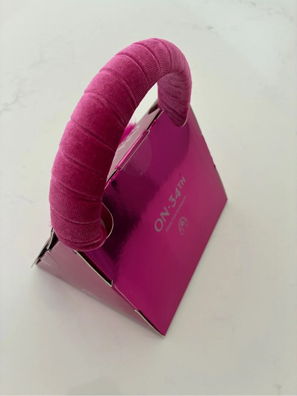 ON·34TH Faux Fur Earmuffs - Hot Pink